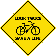 Bicycle - Look Twice, Save a Life magnet