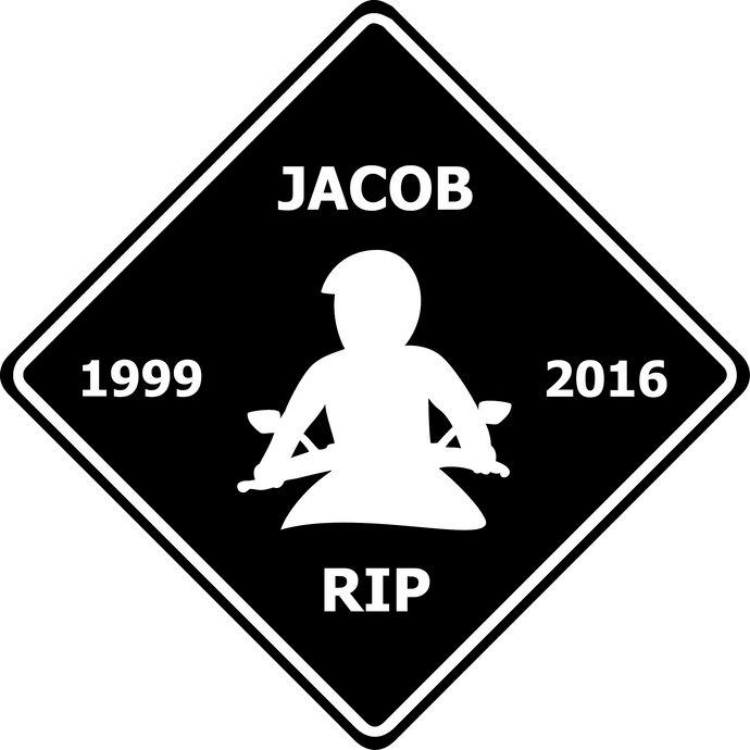 Memorial magnet, Jacob 1999-2016
